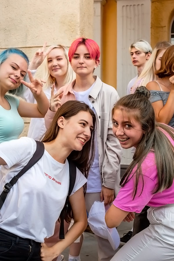 Фотографии с&nbsp;танцевального флешмоба BTS