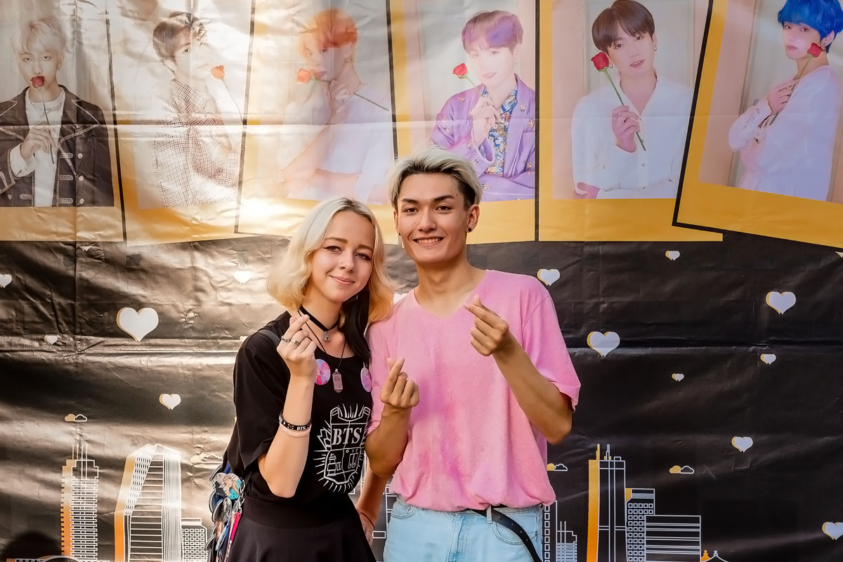 Фотографии с&nbsp;танцевального флешмоба BTS