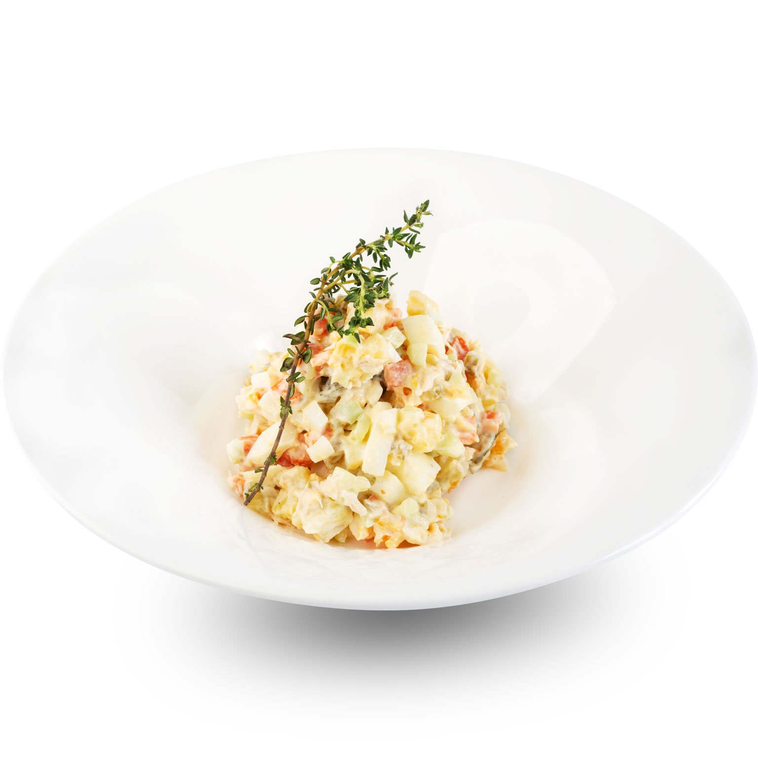 Салат «Оливье» с курицей