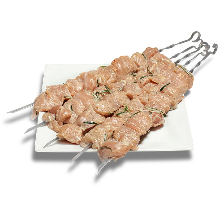 Маринованное куриное красное мясо для шашлыка