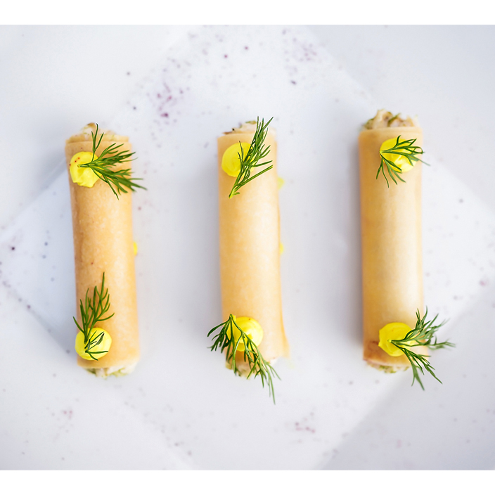 Хрустящие трубочки с&nbsp;паштетом из&nbsp;судака